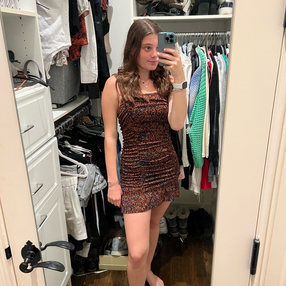 floral mini dress